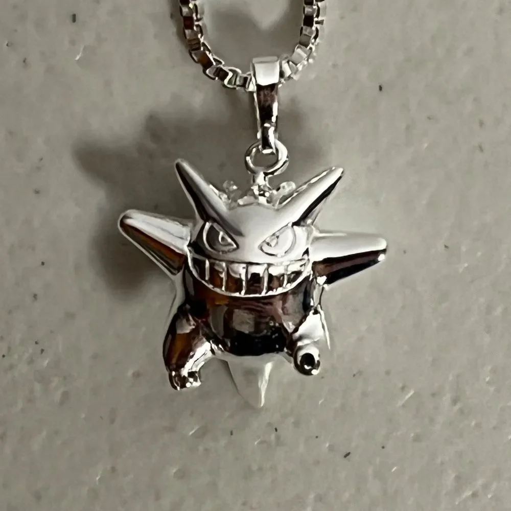 Gengar Pokemon Charm Pendant Necklace Anime Chain